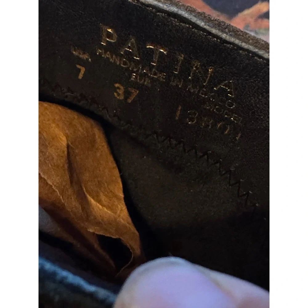 Patina ankle boots